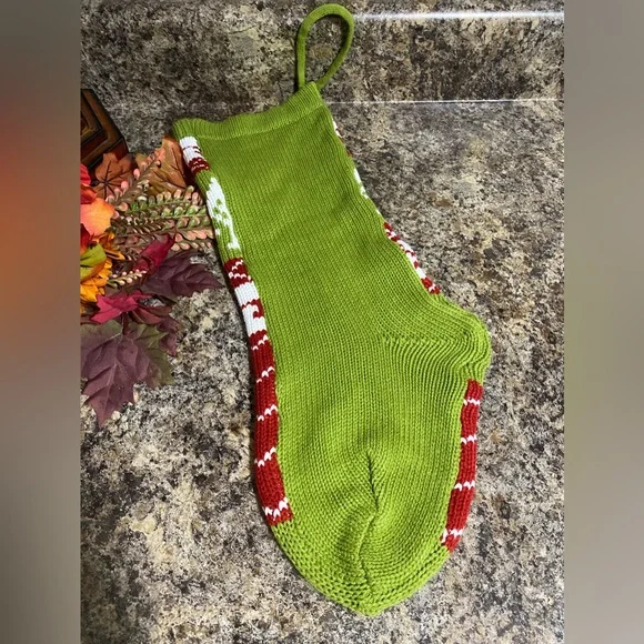 🎄Large Knit Christmas Stocking with🌲 & 🌟 19.5” - Picture 6 of 6